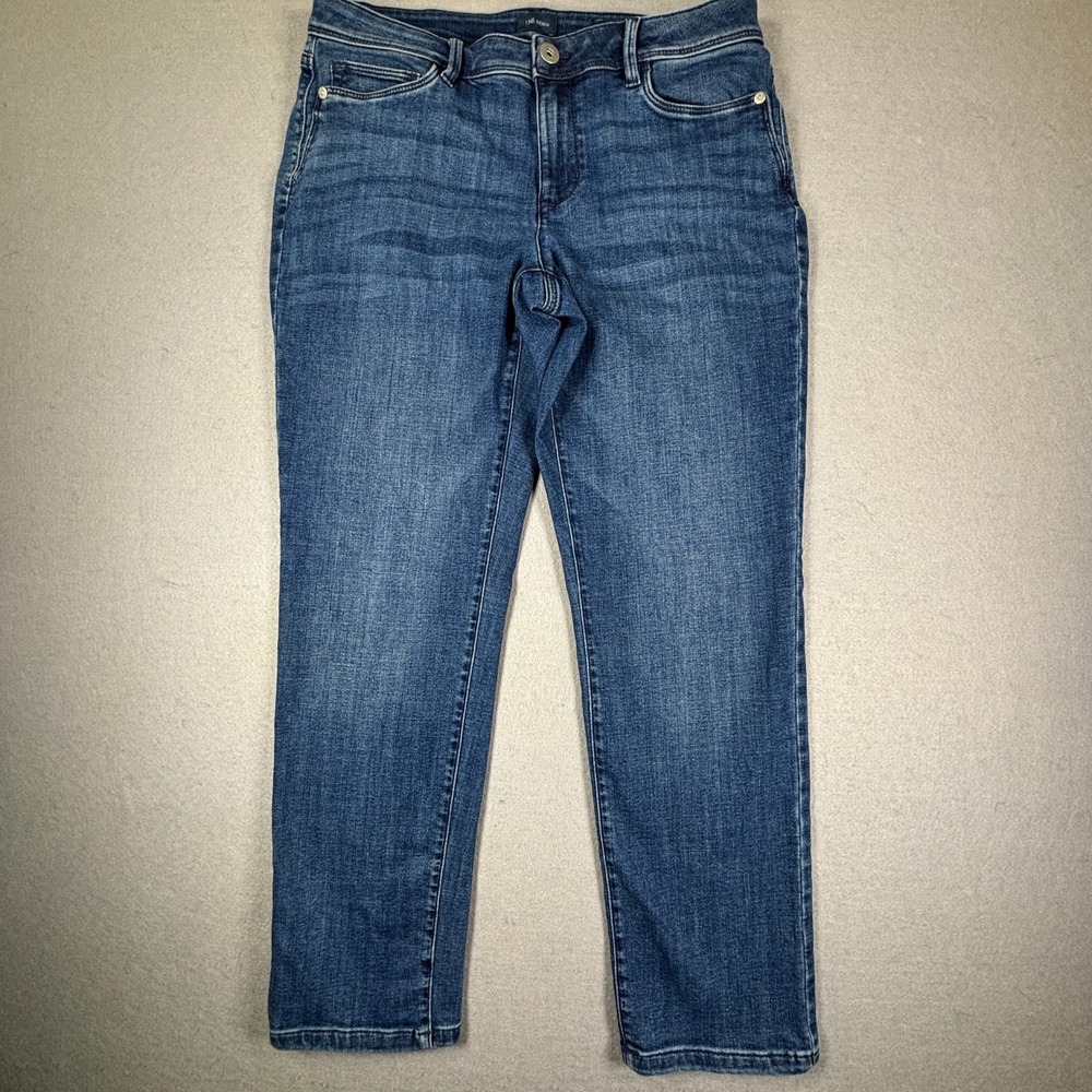 J. Jill Authentic‎ Fit Slim Ankle Jeans 8 Mid Rise Stretch